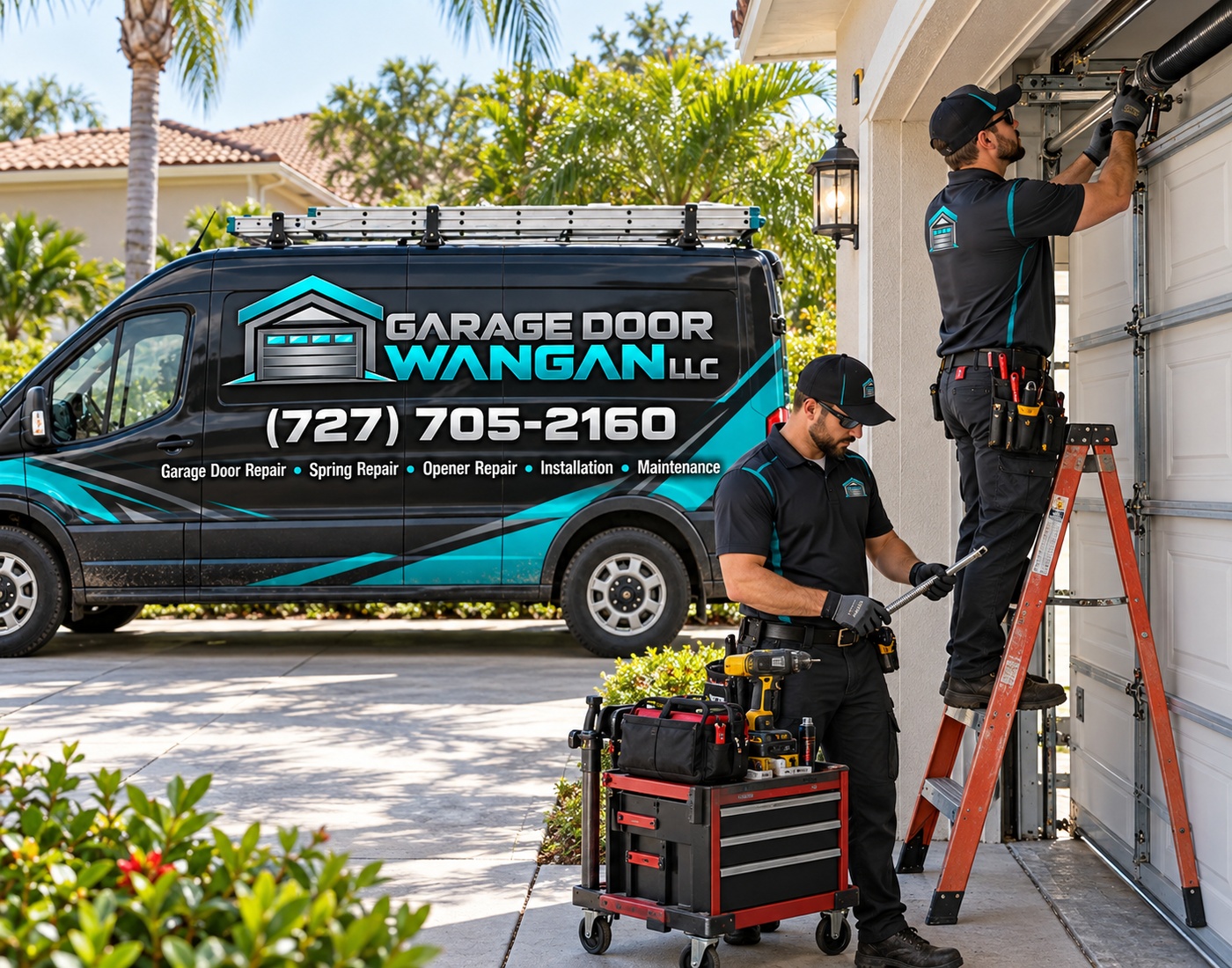Garage Door Wangan LLC Technician